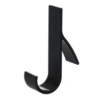 VETTA Крючки для ванной на радиатор обогрева, 4шт, полистирол, черный