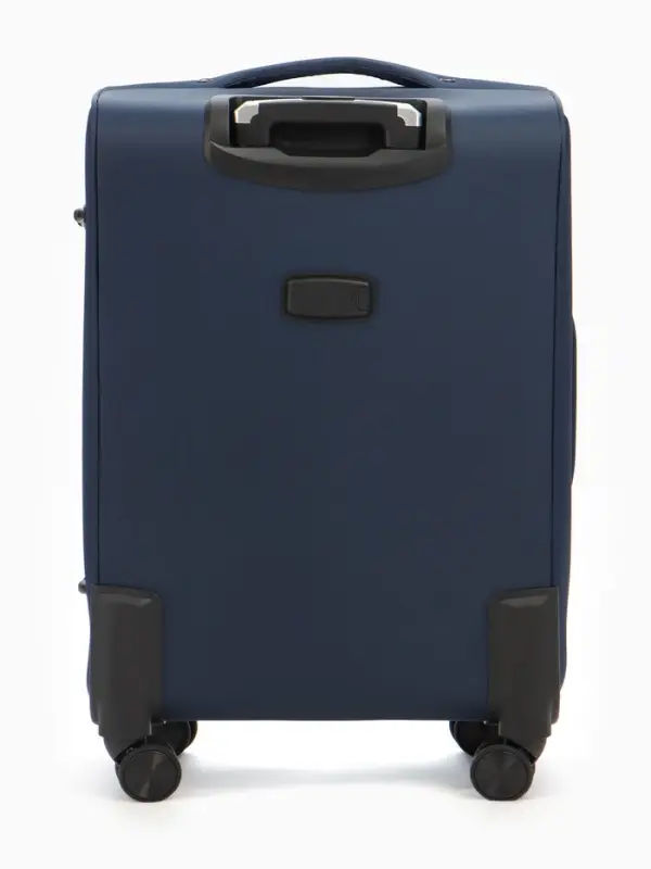 Чемодан на колёсах TEXTURA, кодовый замок, с увеличением, 42&times;26&times;68 см, 24", синий