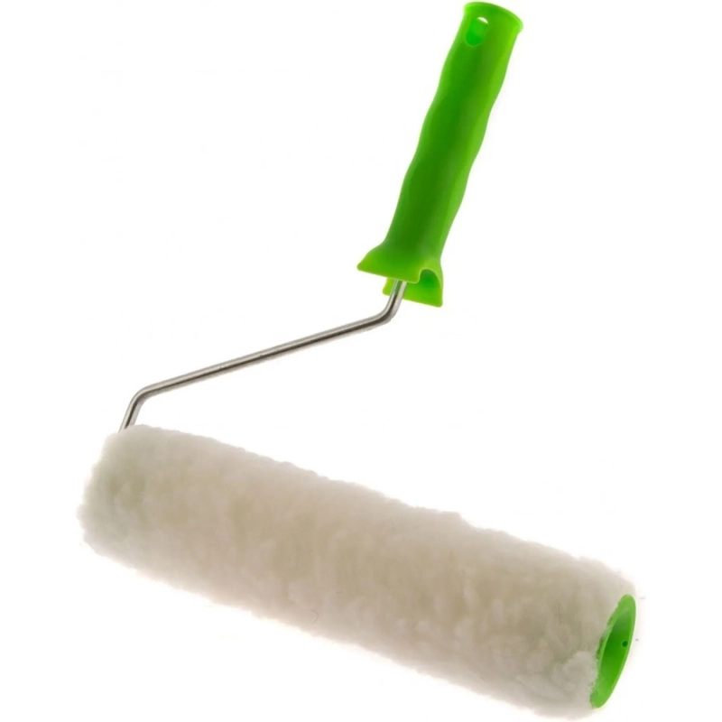 Валик с ручкой Сибртех 250 мм натуральный мех ворс 12 мм 80124