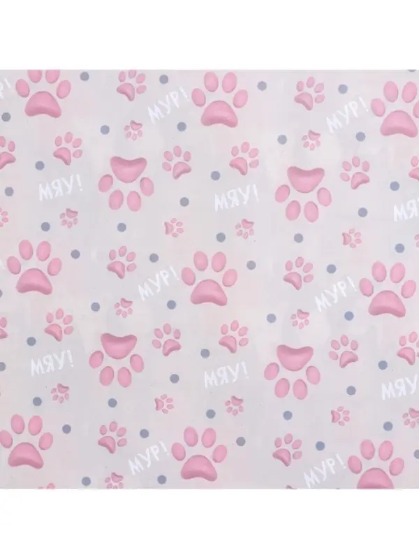 Бумага упаковочная глянцевая двухсторонняя &laquo;Котики&raquo;, 50 х 70 см