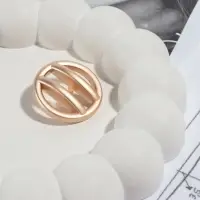 Пуговица металлическая на ножке, декоративная, d=28 мм, матовая, цвет золотой