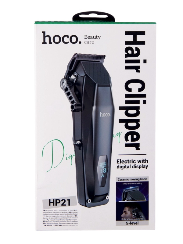 Машинка для волос Hoco HP21, черная Машинка для волос Hoco HP21, черная