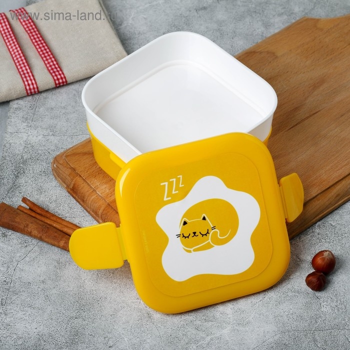 Ланч-бокс двухуровневый «Котик», 400 мл Ланч-бокс двухуровневый «Котик», 400 мл