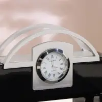 Набор настольный, органайзер 4 в 1 с визитницей и часами, 34&times;17&times;13 см