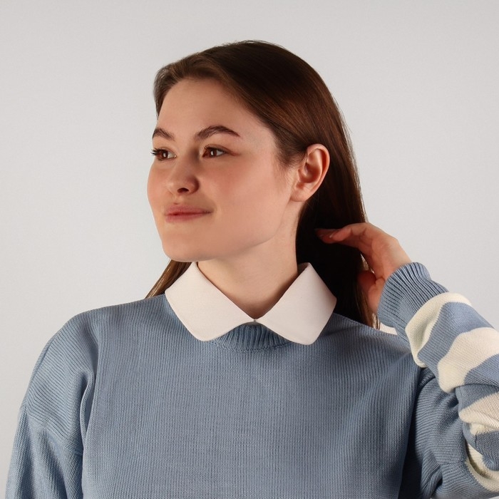 Воротник съёмный, диаметр горловины = 22 см, 42 × 6 см, цвет айвори Воротник съёмный, диаметр горловины = 22 см, 42 × 6 см, цвет айвори