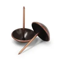 Гвозди ТУНДРА, декоративные, обивочные, 25&times;39 мм, медь, 100 шт.