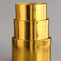 Набор подарочных коробок 3 в 1, завальцованные, золотой, 20&times;12 - 18&times;10 - 16&times;8 см
