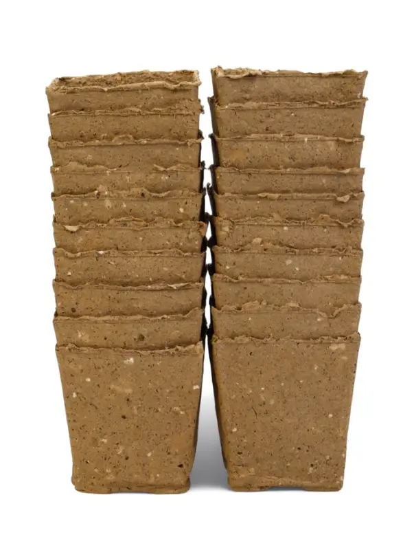 Торфяной горшок 700 мл,  h = 9,5 х 9,5 х 10 см, набор 20 шт Торфяной горшок 700 мл,  h = 9,5 х 9,5 х 10 см, набор 20 шт