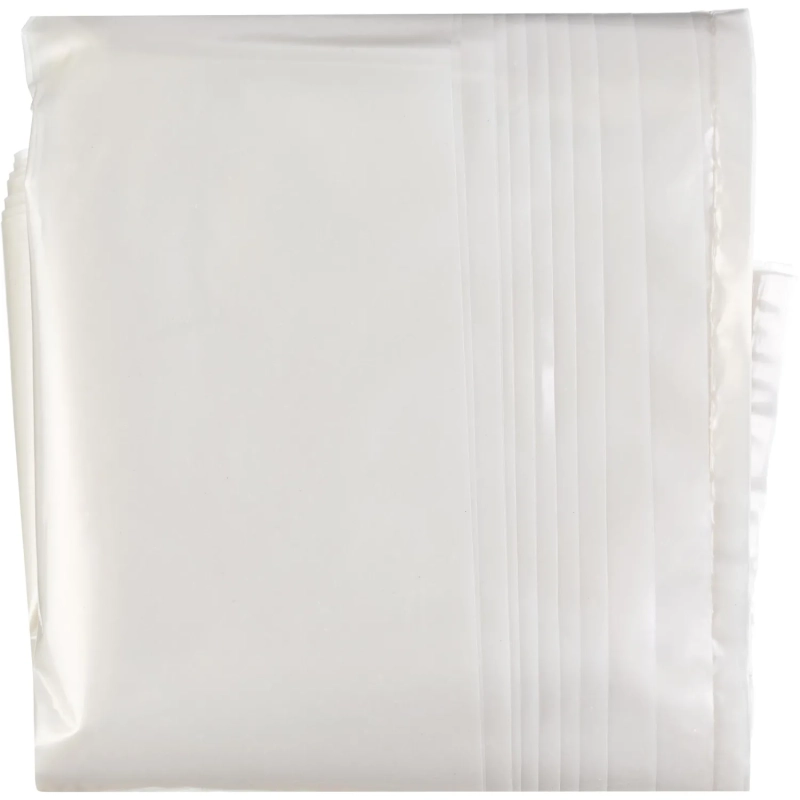 Мешки для мусора ПВД 240л 80мкм 10шт/рул прозрачные 90x140см Luscan