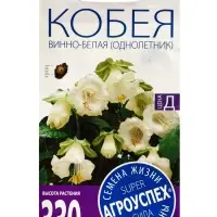 Семена цветов Кобея Винно-белая Агроуспех 4шт (300)