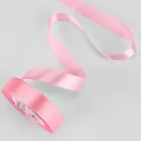 Лента атласная, 20 мм, 23&plusmn;1 м, нежно-розовая