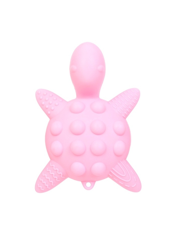 Прорезыватель силиконовый для зубов с погремушкой Крошка Я «Черепаха», розовый Прорезыватель силиконовый для зубов с погремушкой Крошка Я «Черепаха», розовый