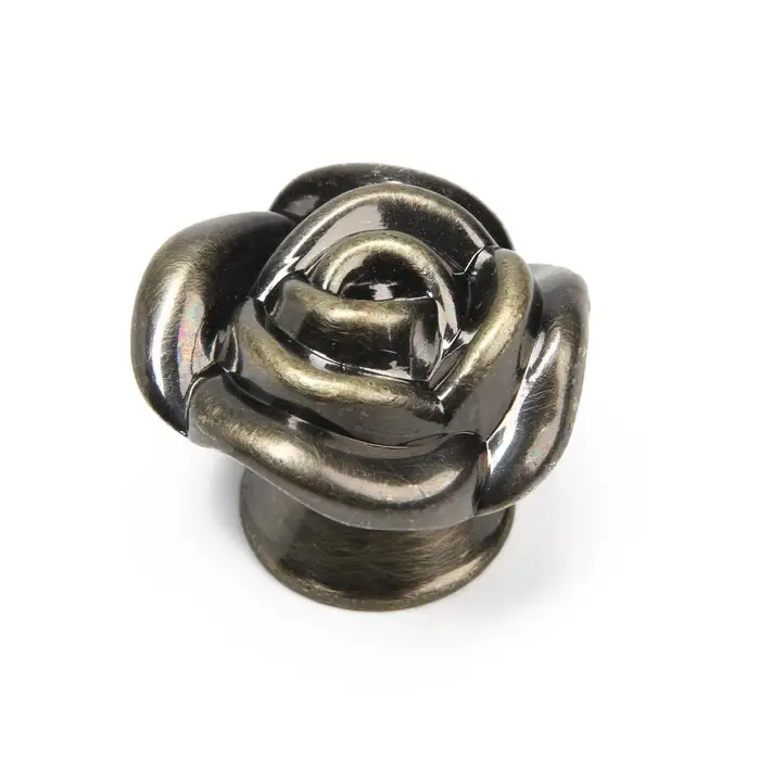 Ручка-кнопка CAPPIO Rose 01, цвет бронза