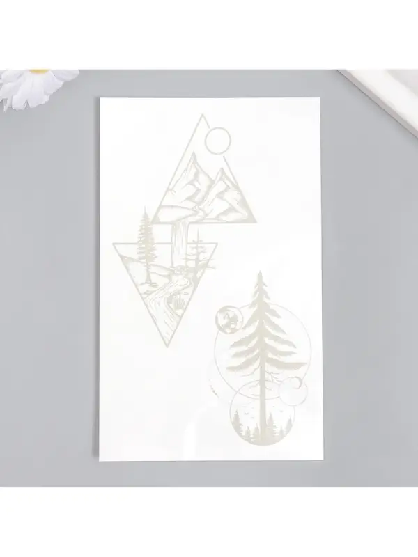 Переводная тату на тело «Природа», 18×11 см