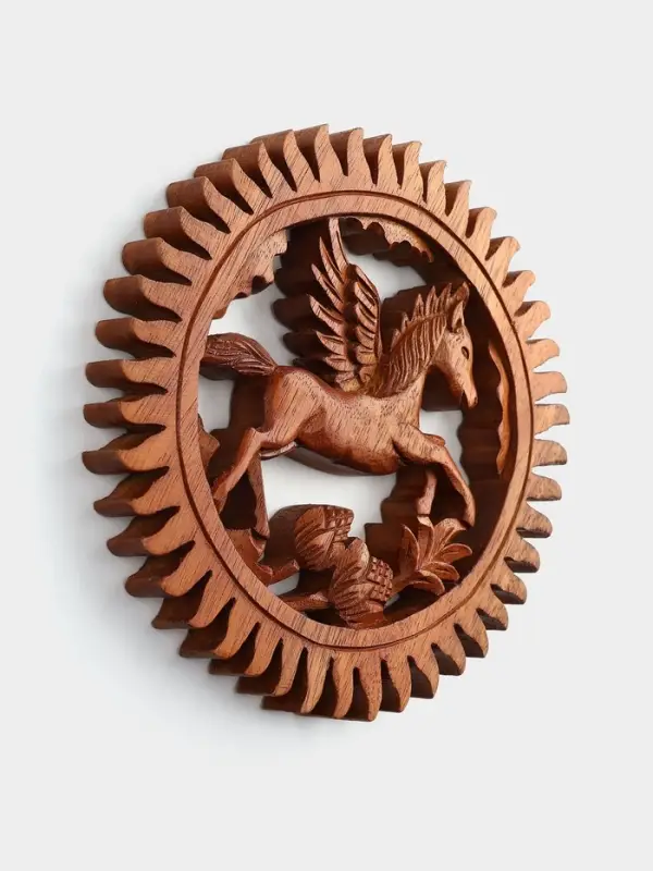 Панно &laquo;Пегас&raquo;, 20&times;20&times;2 см, дерево суар