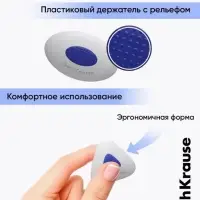 Ластик с держателем ErichKrause SmartWay Triangle, треугольный, средней жёсткости, гипоаллергенный, в пакете с европодвесом