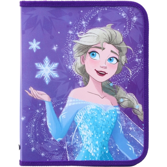 Папка пластиковая для тетрадей А5, на молнии, Холодное сердце Папка пластиковая для тетрадей А5, на молнии, Холодное сердце