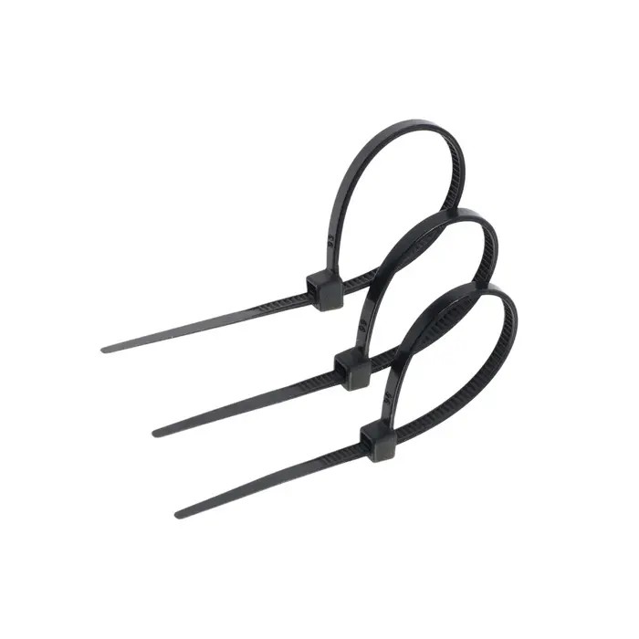 Хомут нейлоновый для стяжки, ТУНДРА, 2.5×100 мм, черный, 25 шт. Хомут нейлоновый для стяжки, ТУНДРА, 2.5×100 мм, черный, 25 шт.