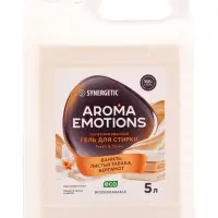 Гель для стирки белья парфюмированный SYNERGETIC ваниль, табак, бергамот, 5 л