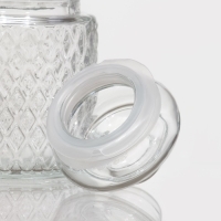 Банка стеклянная для сыпучих продуктов &laquo;Сетка&raquo;, 280 мл, 7,5&times;12 см