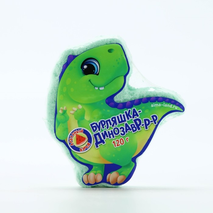 Бомбочки для ванны детские «Бурляшка динозавр», 120 г, аромат арбуза, ЧИСТОЕ СЧАСТЬЕ Бомбочки для ванны детские «Бурляшка динозавр», 120 г, аромат арбуза, ЧИСТОЕ СЧАСТЬЕ