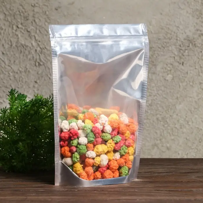 Пакет Zip-lock ПП, метализзированный, со сплошным окном, 18×26 см