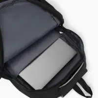 Рюкзак школьный, с пеналом, 2 отделения, 3 кармана, 31&times;14&times;44 см, чёрный