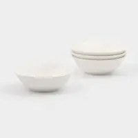 Тарелки глубокие Доляна White Label, набор 4 шт., 15&times;5 см, фарфор, белые