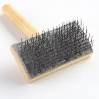 Щётка - пуходёрка, основание 110&times;58 мм, жёсткая, для &laquo;Кавказца&raquo;, дерево