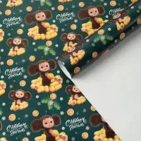 Бумага упаковочная &laquo;Новый год&raquo; 70&times;100 см, Чебурашка