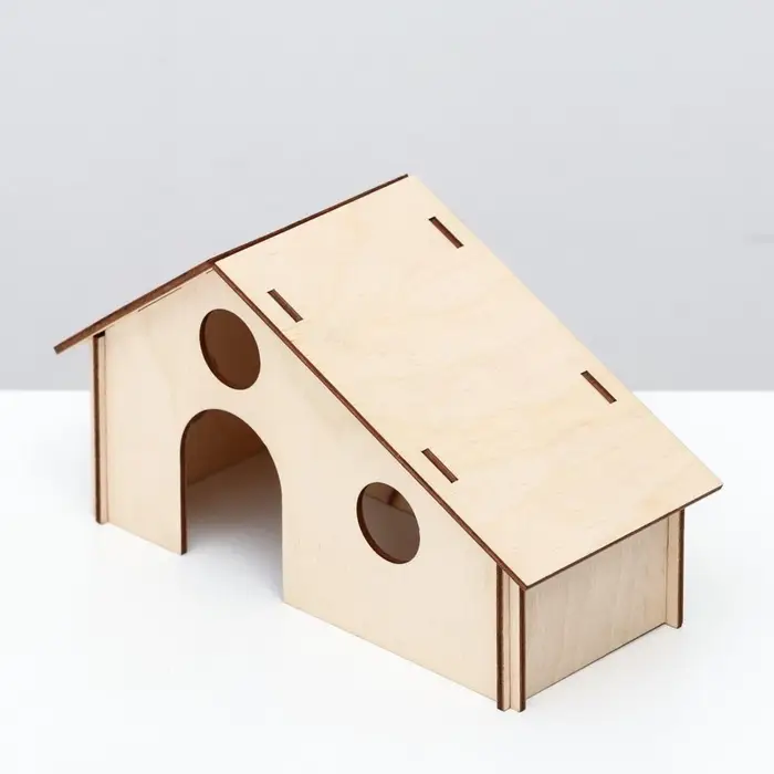 Домик для грызунов, 21.2&times;9.4&times;11.7 см, дерево