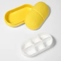 Таблетница Pill Box, 6 секций, 10&times;5.5&times;3 см, МИКС