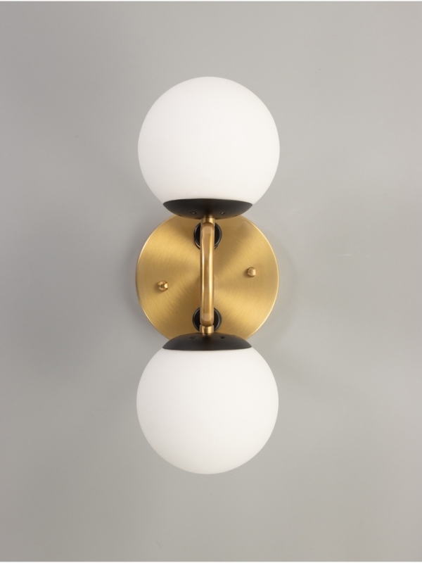 Люстра Люстра "Донна" 2х40Вт Е27 черный/латунь 37х15х25см