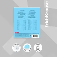 Тетрадь 12 листов в клетку ErichKrause &laquo;Классика&raquo;, обложка мелованный картон, блок офсет, белизна 100%, МИКС