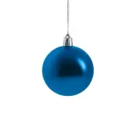 Ёлочные игрушки &laquo;Снежинка капель&raquo;, шары новогодние, d=8 см, набор 6 шт., синий