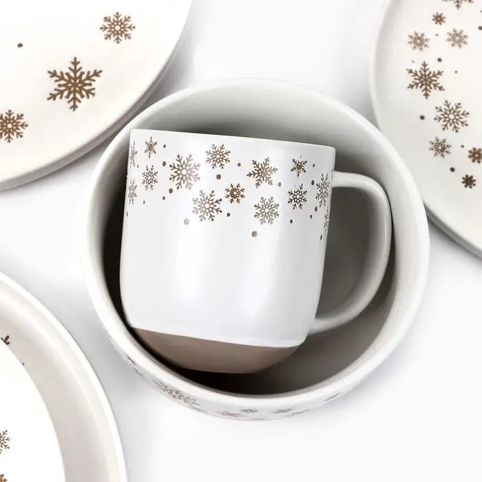 Кружка новогодняя керамическая &laquo;Снежная сказка&raquo;, 400 мл, ручная работа