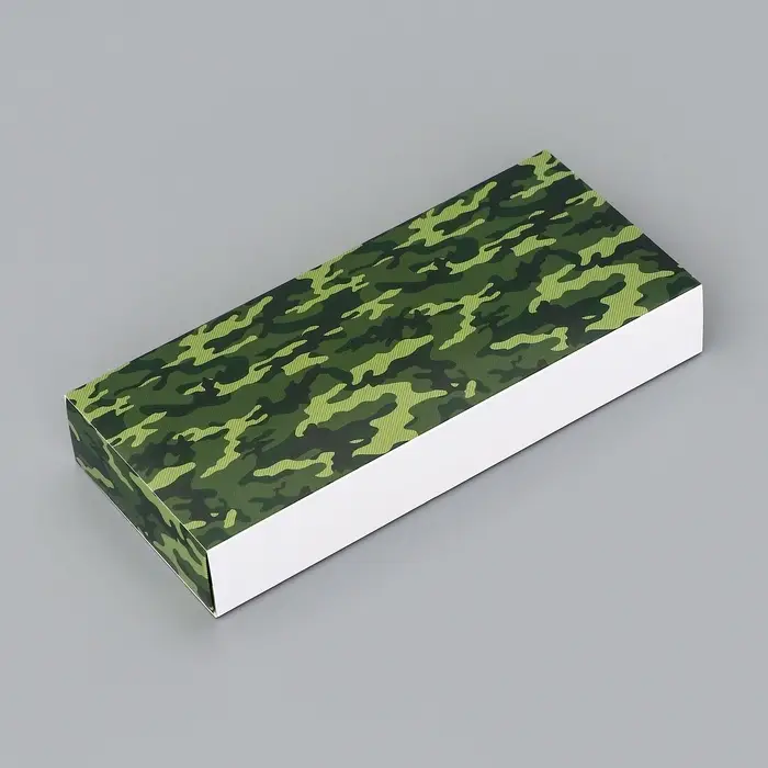 Коробка складная для 10 конфет &laquo;23 Февраля&raquo;, 9.8&times;22&times;3.5 см