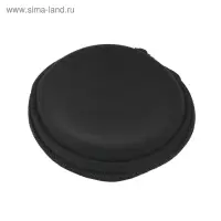 Футляр для наушников Luazon, круглый 8&times;8&times;3 см, кожзам