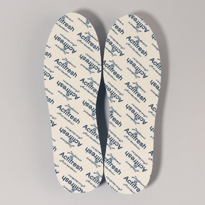 Стельки для обуви, антибактериальные, дышащие, универсальные, 35-46 р-р, 29,7 см, пара, цвет белый Стельки для обуви, антибактериальные, дышащие, универсальные, 35-46 р-р, 29,7 см, пара, цвет белый