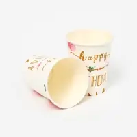 Бумажные стаканы "Happy birthday" (набор 10шт)