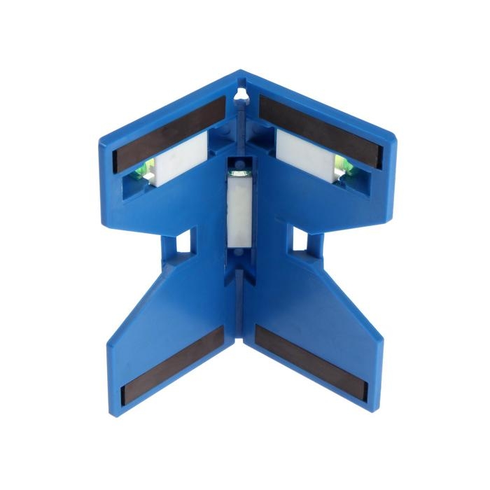 Уровень угловой магнитный ТУНДРА, 3 глазка Уровень угловой магнитный ТУНДРА, 3 глазка