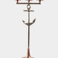 Подсвечник на 3 свечи &laquo;Якорь&raquo;, 35&times;17.5&times;79 см, алюминий