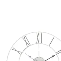 Часы настенные интерьерные &laquo;Классика&raquo;, d=45.5 см, бело-серебристые