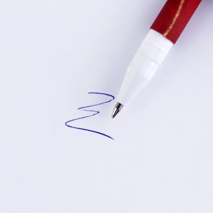 Ручка шариковая, синяя паста, 0.7 мм, пластик, в подарочной упаковке &laquo;Золотой учитель&raquo;