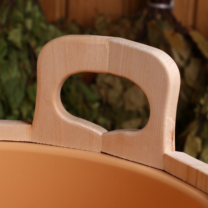 Запарник из липы, 20л, пластиковая вставка,   Запарник из липы, 20л, пластиковая вставка,  "Добропаровъ"