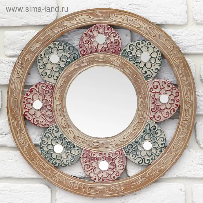 Панно зеркальное "Королевство" 40х1х40 см