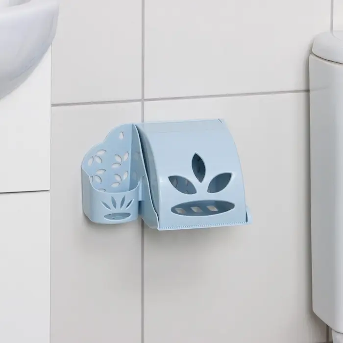 Держатель для туалетной бумаги и освежителя воздуха Альтернатива, пластик, 17.5&times;13&times;11.5 см, МИКС
