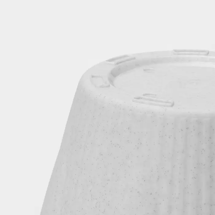 Горшок для цветов с поддоном &laquo;Эдельвейс&raquo;, 5.3 л, d=24 см, h=21.8 см, мраморный