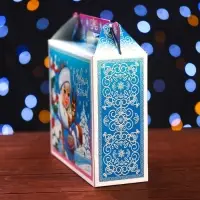 Подарочная новогодняя коробка «С Новым годом!», упаковка, 17.3×6.5×15 см