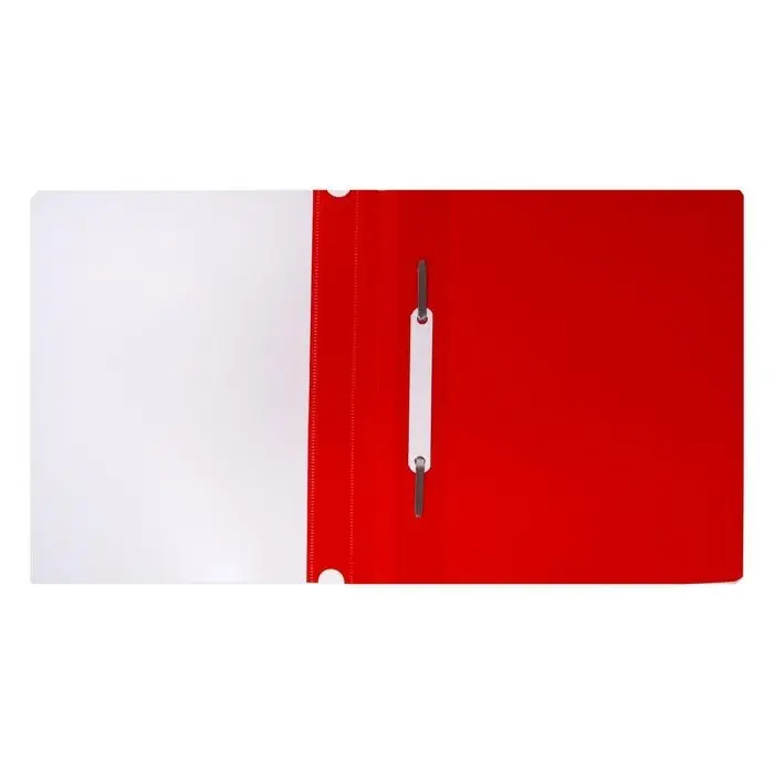 Папка-скоросшиватель Calligrata, А5, 180 мкм, красная, прозрачный верх Папка-скоросшиватель Calligrata, А5, 180 мкм, красная, прозрачный верх